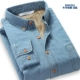 Shaba mùa thu và mùa đông nam mới cotton denim áo dài tay ấm áp nam bình thường cộng với áo nhung dày ấm áp