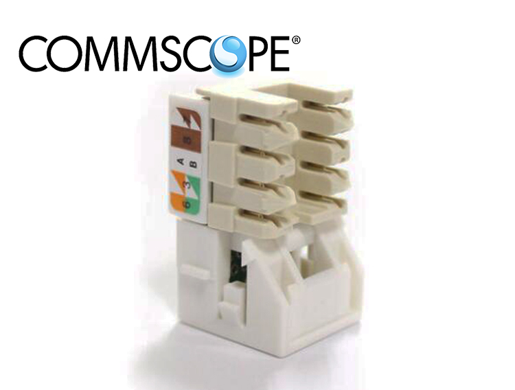 Commscope CommScope UNJ500 OUTLET-WHITE Super Class 5 Unshielded Module