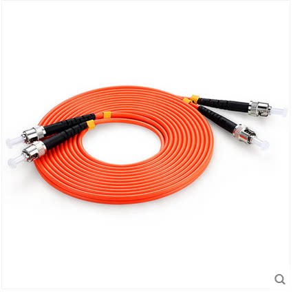 Premium 3 m ST-ST multimode double-core optical fiber jumper tail fiber optic fiber jumper round mouth buckle ST
