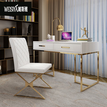 Light luxury childrens desk boy modern simple office single computer home paint with drawer girls writing desk