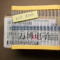 820 ohm KOA resistor brand new original Japanese KAO resistor 1 4W 0 25W 820R