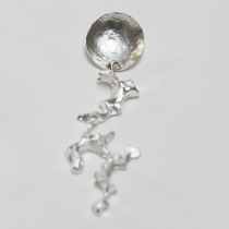 Coals box original design handmade custom pure silver spoon orphan round spoon square spoon sterling silver literature and art