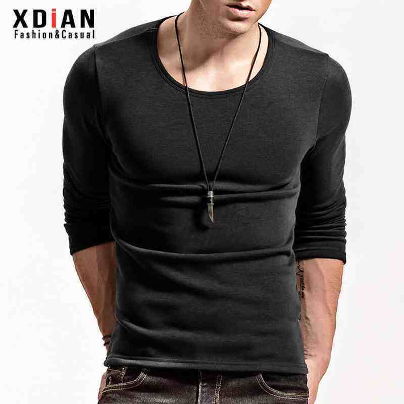 Heating clothes masculiny thickened blouses single piece low collar long sleeves tight fit pure cotton extras for undershirt winter tide
