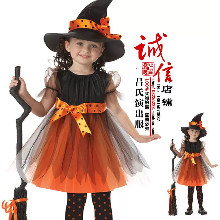 Đặc biệt Halloween dành cho trẻ em Trang phục Bạch Tuyết Váy Công chúa Disney Trang phục Trang phục Biểu diễn Phù thủy - Váy trẻ em