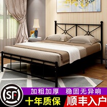European style iron bed Princess iron bed single double bed adult American iron frame bed 1 8 simple modern 1 5 meters