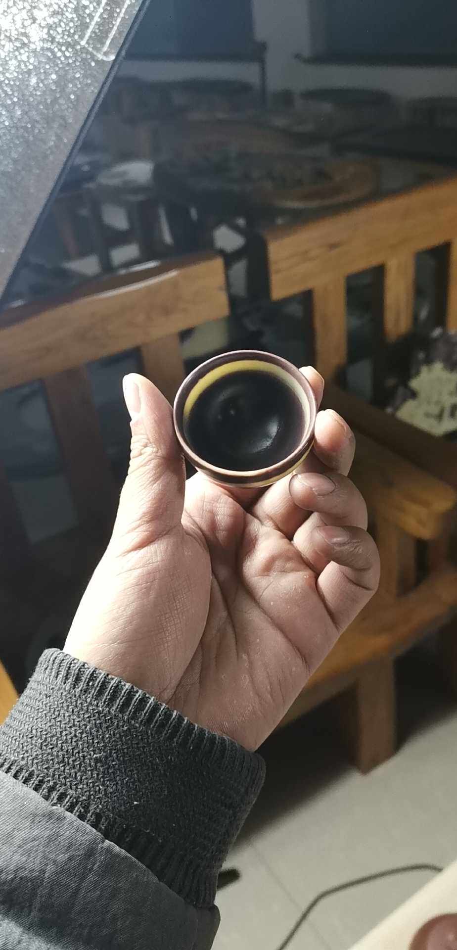 Purple robe jade small cup