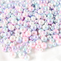 Simulation pearl girl soft heart sister net red ornaments Cute pink nail art ins photo props shooting background