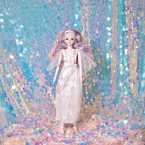 ins illusion laser light cloth pink girl heart Net Red Anchor Live broadcast background cloth flashing photo props