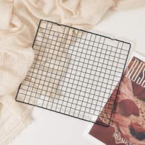 Food photography wrought iron grid frame photo props cake baking decoration props biscuits shooting ornaments cooling rack