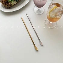 FCMJ Japanese stainless steel long handle coffee spoon long handle coffee drink stirring rod