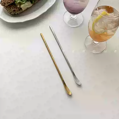 FCMJ Japanese stainless steel long handle coffee spoon Good long handle coffee drink mixing stick