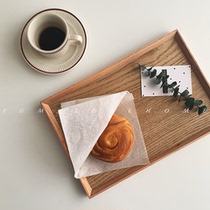 FCMJ Japanese ins same Cup tray meal tray wooden plate dining table storage Nordic style