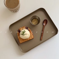 FCMJ ins same stainless steel tray Baking tray restaurant coffee shop tea tray
