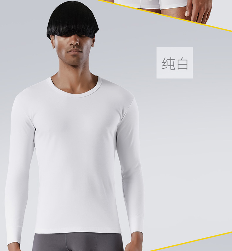 Quần lót nam ngọn cotton quần áo mùa thu cổ cao chạm đáy đơn áo len cotton trung niên đồ lót nhiệt cộng với nhung dày áo lót cao tuổi nam giới