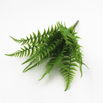 Single simulation grass green grass Fern grass Persian grass plastic decorative grass indoor and outdoor engineering soft installation fake flower grass green plant