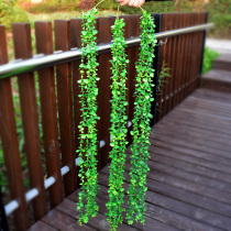 Simulation hanging rattan eucalyptus leaf fake tree leaf green plant ceiling decoration plastic rattan hanging green plant vine