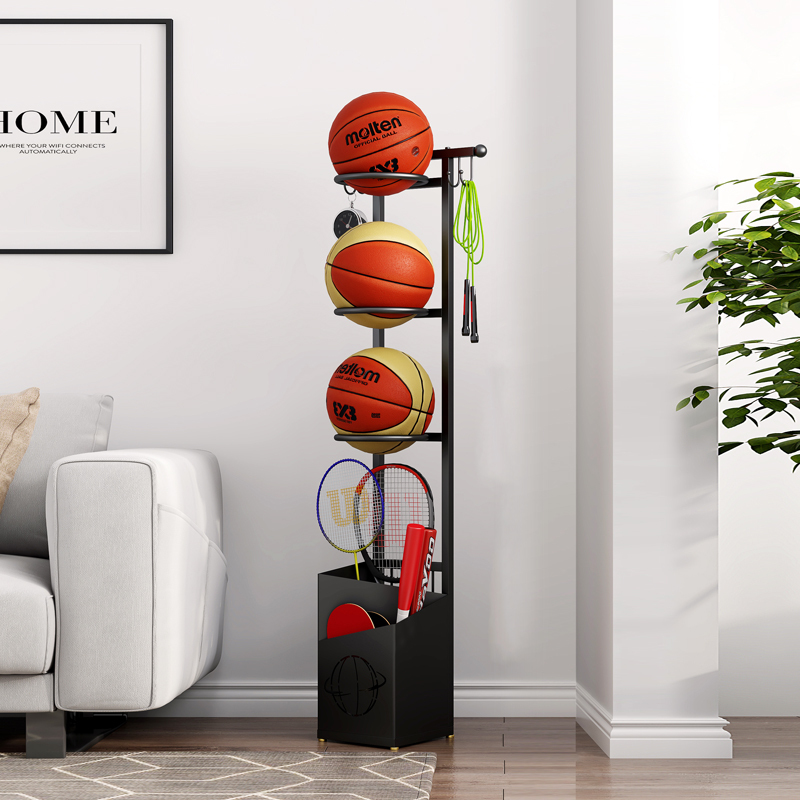 Xiamening Integrated Simple Storage Home Football Basketball Stand Installation-Free Wall Ball Frame Ball Storage Rack Multi-Function Xiamening Integrated Simple Storage Home Football Basketball Stand Installation-Free Wall Ball Frame Ball Storage Rack Multi-Function