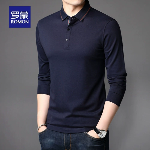 Осенний приталенный лонгслив, футболка polo для отдыха, 2020