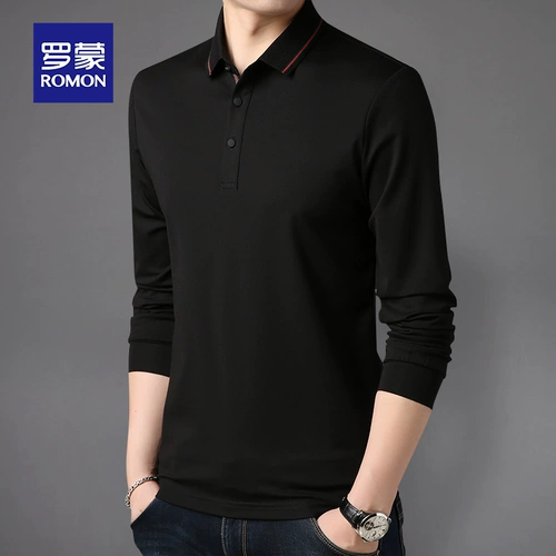 Осенний приталенный лонгслив, футболка polo для отдыха, 2020