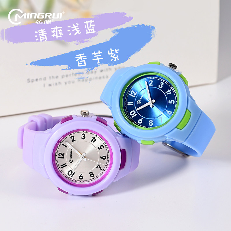 Children's watch girls luminous junior high school students waterproof pointer electronic watch male cute fashion simple