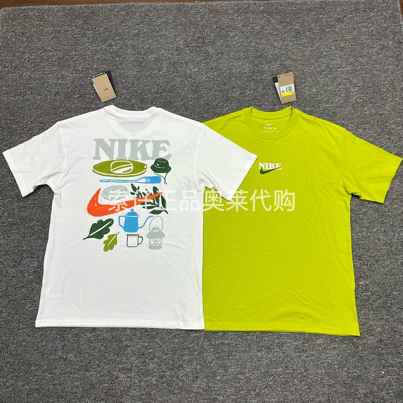 Authentic Nike/Nike Men's Round-Neck Sports Casual American-Style Printed Heavy Cotton T-Shirt Short-Sleeve Fn3700 Authentic Nike/Nike Men's Round-Neck Sports Casual American-Style Printed Heavy Cotton T-Shirt Short-Sleeve Fn3700