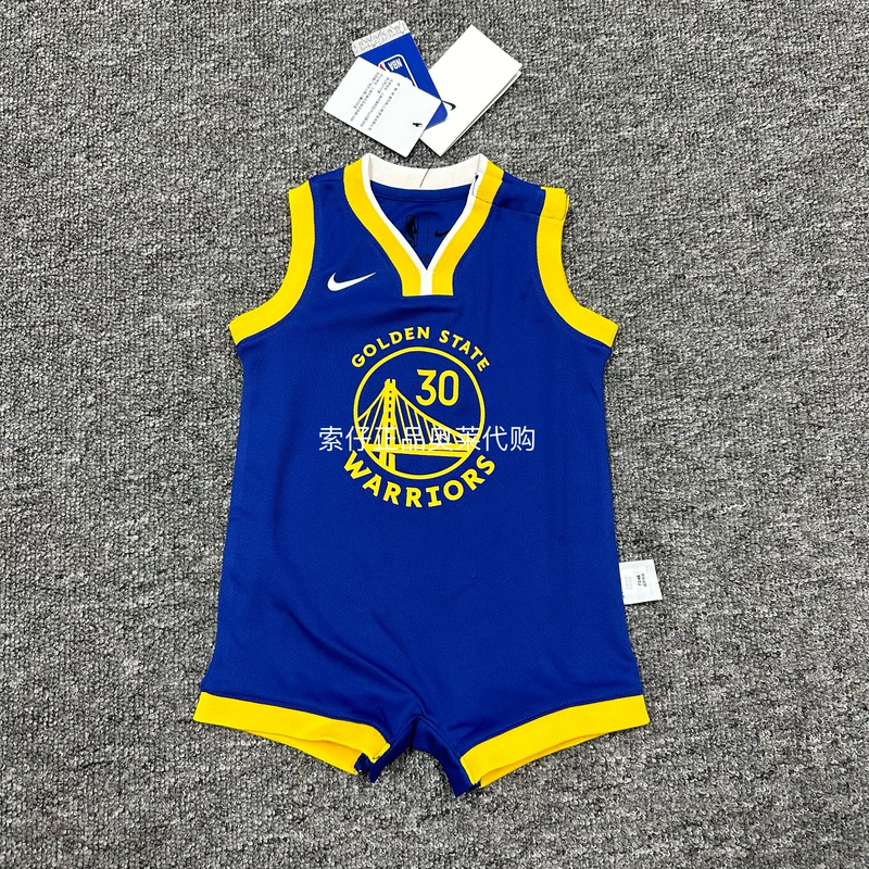 Authentic Nike/Nike Nba Breathable Sports Casual Summer Baby and Kids Skin-Friendly Crawling Jumpsuit Hm3859
