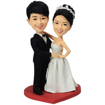 Kneeling wedding proposal--DIY real-life dolls clay figurine wax figures custom-made soft clay dolls