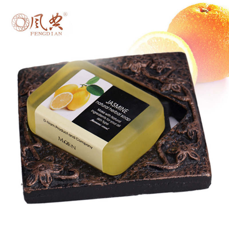 2018 New Original Design Amber Finish Soap Essential Oil Soap Handsoap Thai Lemon Aromatherapy Wash Face Soap