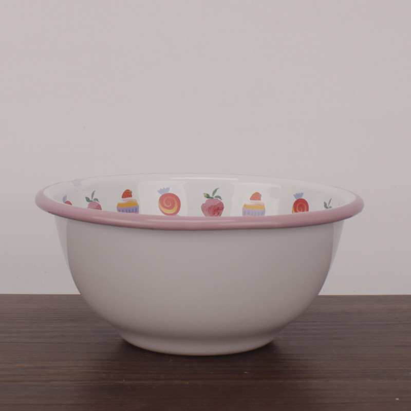 Strawberry cake for dessert enamel tableware series enamel enamel bowls children ultimately responds a cup of Strawberry bowl dish bowl of my ears