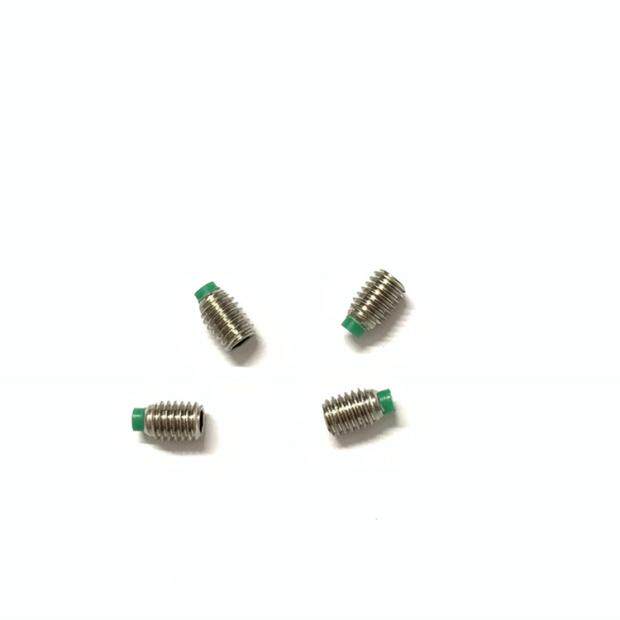 M2M2 5-10 green glue tight set screw inlaid nylon overhead wire 304 stainless steel inlaid rubber head stop pay Kimi screws
