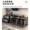 304 Stainless Steel Integrated Cabinets, Extra Thick Kitchen Cabinets, Integrated Household Stove Cabinets, Storage Cabinets, Cupboard, Sink Cabinet