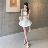 Элегантный топ без лямок, свадебное платье, вечернее платье, французский стиль, яркий броский стиль, изысканный стиль, открытые плечи