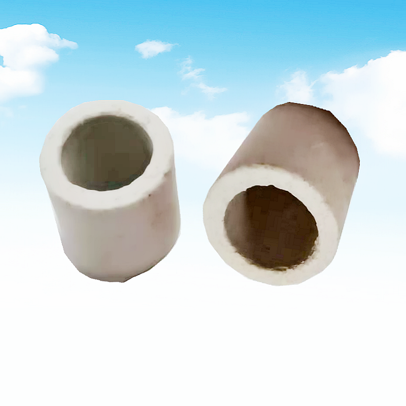 Insulation ceramic tube electric furnace silk oven high temperature resistant porcelain bushing hollow magnetic bead corundum tube thermocouple protective tube