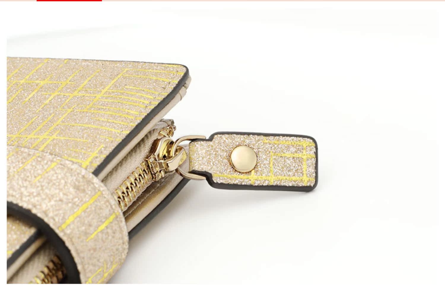 Gold Fox Ví ngắn Nữ 2019 Mới Hàn Quốc Dễ thương Túi mini Thẻ Thời trang Da đơn giản Tiền Clip - Ví tiền ví nam nhỏ gọn