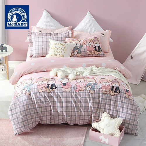 Детский хлопковый комплект, хлопковое мультяшное покрывало, предпродажа, 4 предмета, 3 предмета