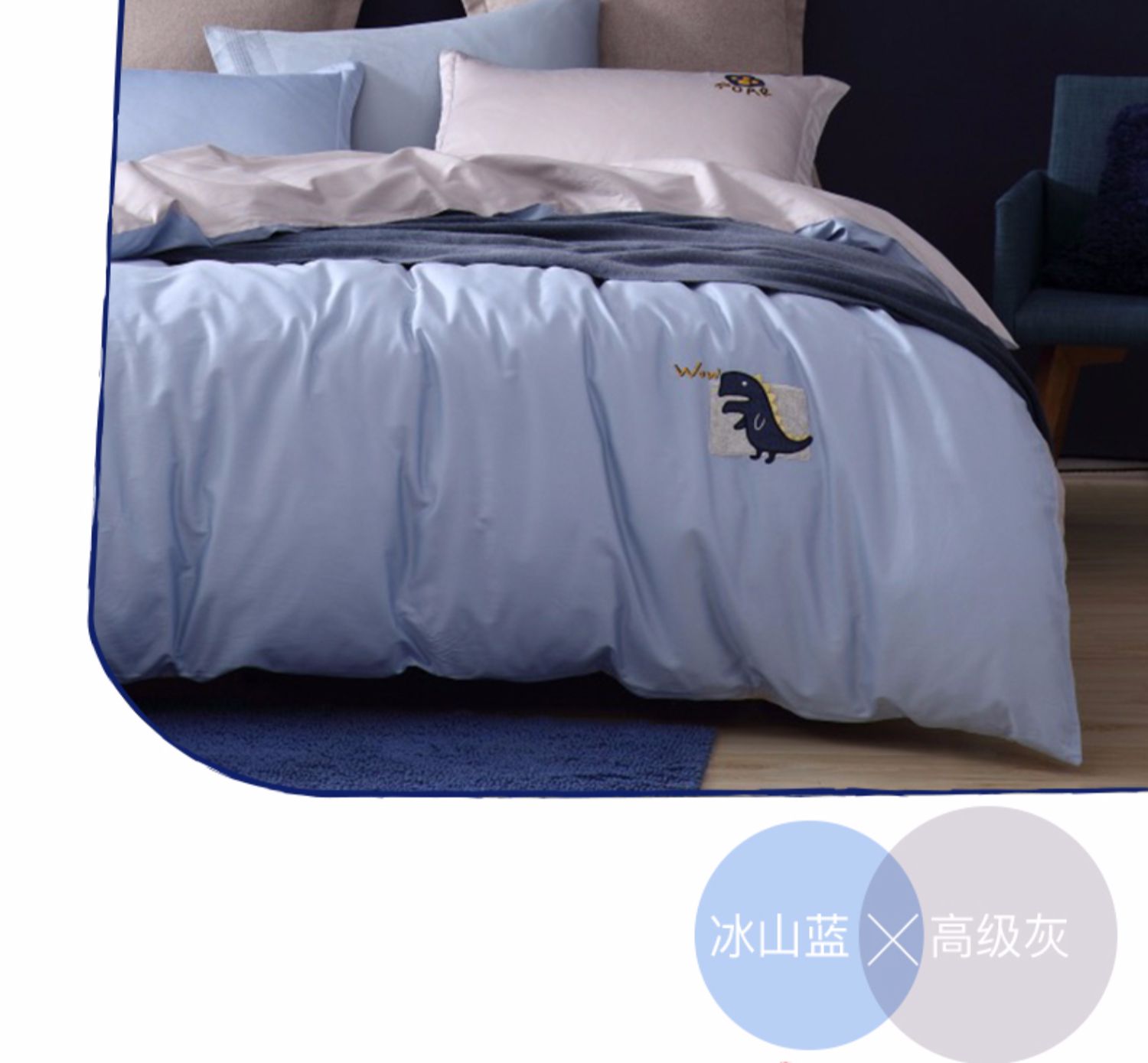 Bộ đồ giường trẻ em cotton bốn mảnh cho bé Meng Jie Bộ ba miếng 60 miếng bông dài 1,5m - Bộ đồ giường bốn mảnh bộ chăn ga gối đệm giảm giá