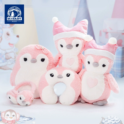 Милая кукла, подушка, спальный мешок, наушники, детский аксессуар, игрушка для сна, пингвин