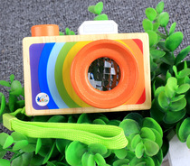 Young childrens educational kaleidoscope simulation camera girl toy wooden mini boy playing home accessories