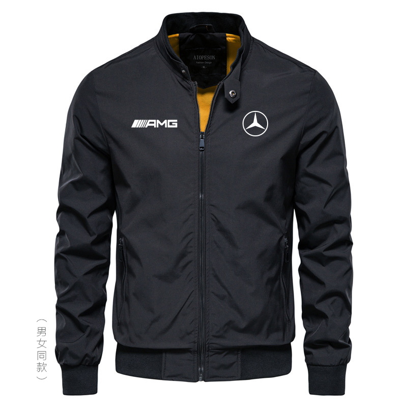 Amg Mercedes-Benz 4S Shop Workwear 4S Shop Uniform Spring Small-Collar Flight Jacket Business Baseball Jacket Casual Jacket