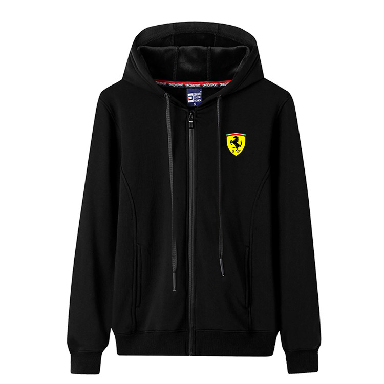 2022 new sweater men's long-sleeved hooded zipper famous car casual jacket custom 4S work clothes tooling printing