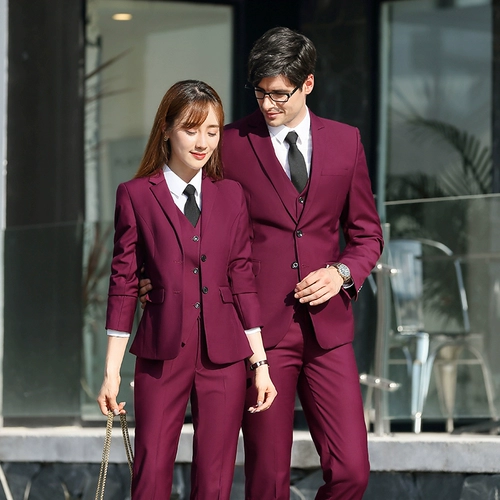 Классический костюм подходит для мужчин и женщин, пиджак классического кроя для отеля для работы