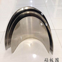 Thickened stainless steel chopping board fence waist bucket commercial cutting board splash-proof restaurant kitchen Pier fence