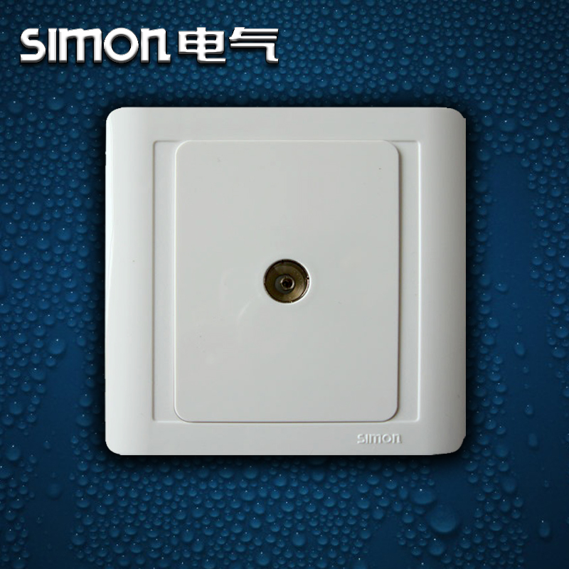 Simon TV socket one-minute cable TV panel one in two out of 86 series closing circuit 1 minute 2N55113