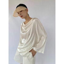 MARYME2021 Summer French Lazy Casual Smooth Silk Ladies Silk Ladies and High - end Luxury Design Sense