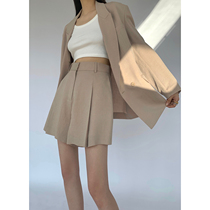 Maryme Spring Japanese triacetic acetic acid anti - wrinkle classic outline suit shorts for summer relaxed leisure woman