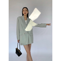Maryme Spring and summer Japanese triacetic acetic acid anti - wrinkle classic outline suit suit female leisure coat summer