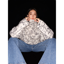 Maryme Australia imports Merino wool mare hair loose high - collar jacket sweater