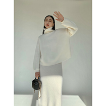 Maryme 2021 winter new golk weight cashmere heavy cashmere clouds touch high collar sweater