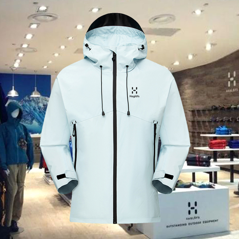 Matchstick Haglofs Unisex Hooded Jacket Outdoor Windproof Sports Mountaineering Casual Jacket Softshell Jacket