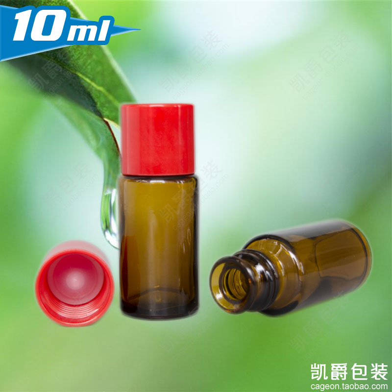 10ml Brown Glass Essence Bottle Spice Bottle Chemical Reagent Bottle Sample Bottle Split Bottle Massage Essential Oil Bottle